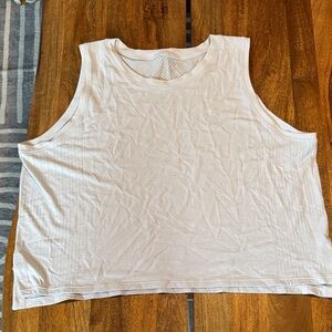 Lululemon Athletica White Muscle Tee